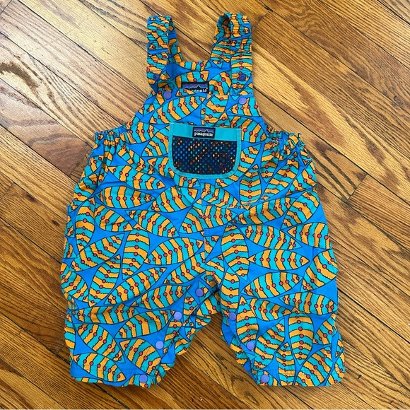 Patagonia Other - Patagonia Toddler 24 Mos. Vintage 90s AOP Overalls